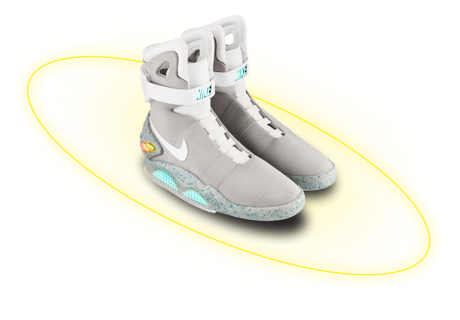 Кроссовки Nike Air Mag с желтый кольцо вокруг